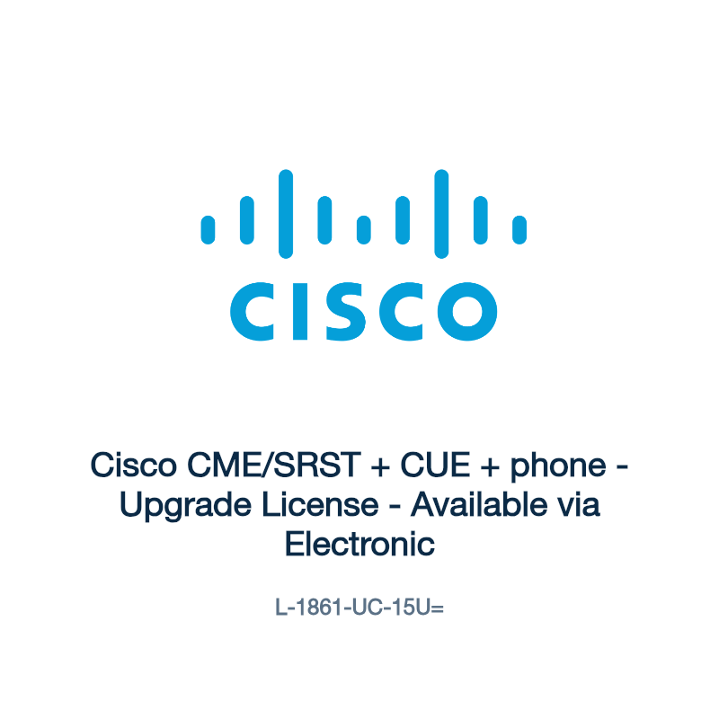 L-1861-UC-15U=: Cisco CME/SRST + CUE + phone
