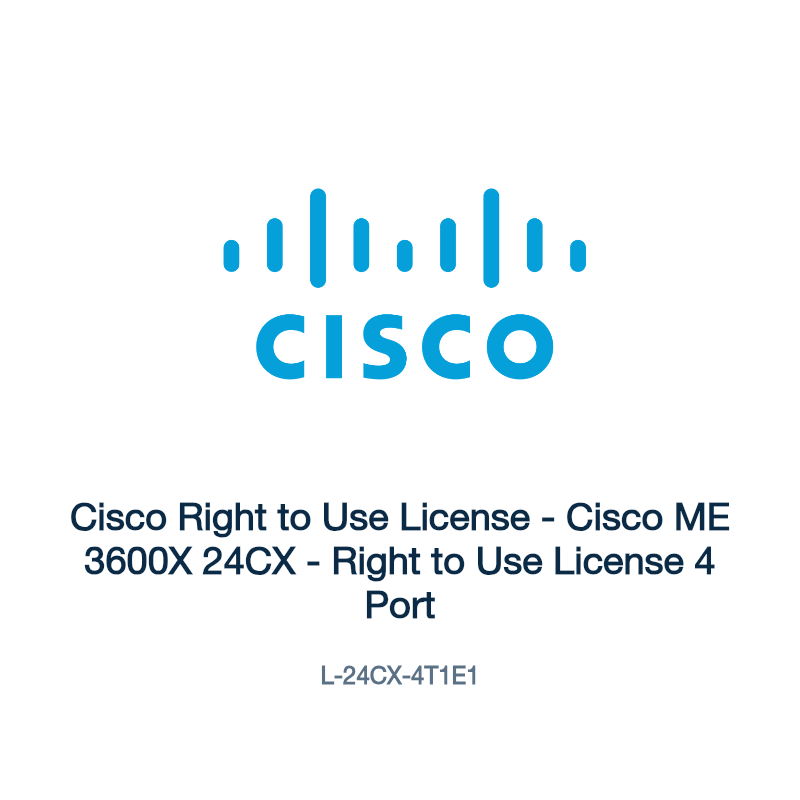 L-24CX-4T1E1: Cisco Right to Use License