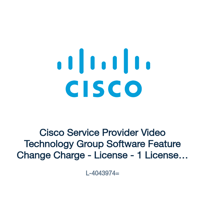 L-4043974=: Cisco Service Provider Video Technology Group Software Feature Change