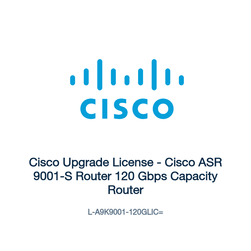 L-A9K9001-120GLIC=: Cisco Upgrade License