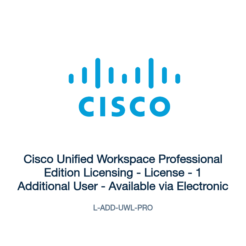 L-ADD-UWL-PRO: Cisco Unified Workspace Professional Edition Licensing