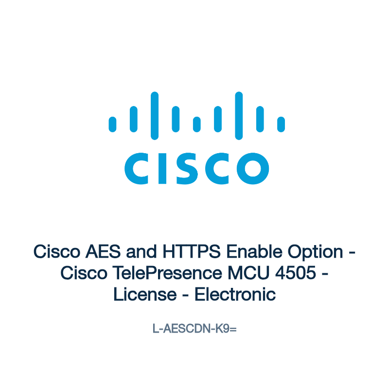 L-AESCDN-K9=: Cisco AES and HTTPS Enable Option