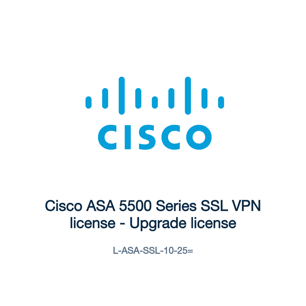 L-ASA-SSL-10-25=: Cisco ASA 5500 Series SSL VPN license