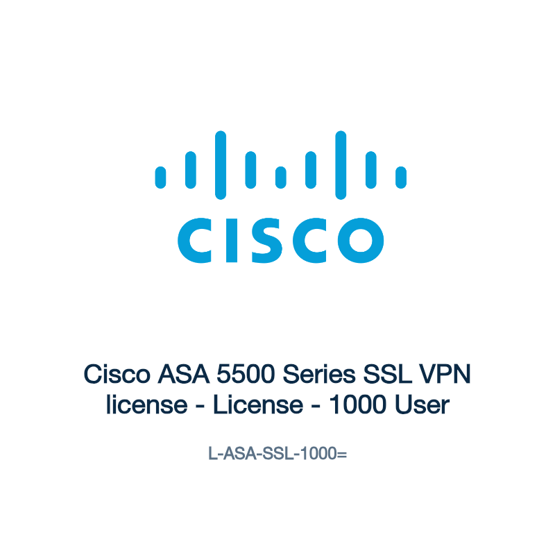 L-ASA-SSL-1000=: Cisco ASA 5500 Series SSL VPN license