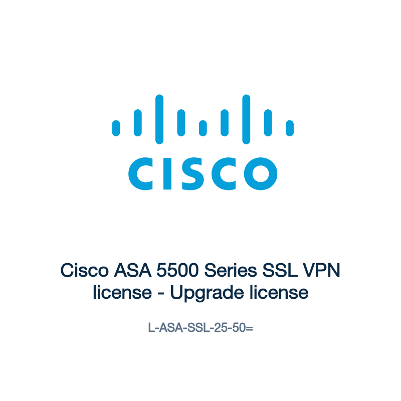 L-ASA-SSL-25-50=: Cisco ASA 5500 Series SSL VPN license