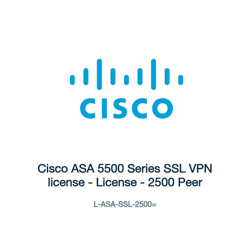 L-ASA-SSL-2500=: Cisco ASA 5500 Series SSL VPN license