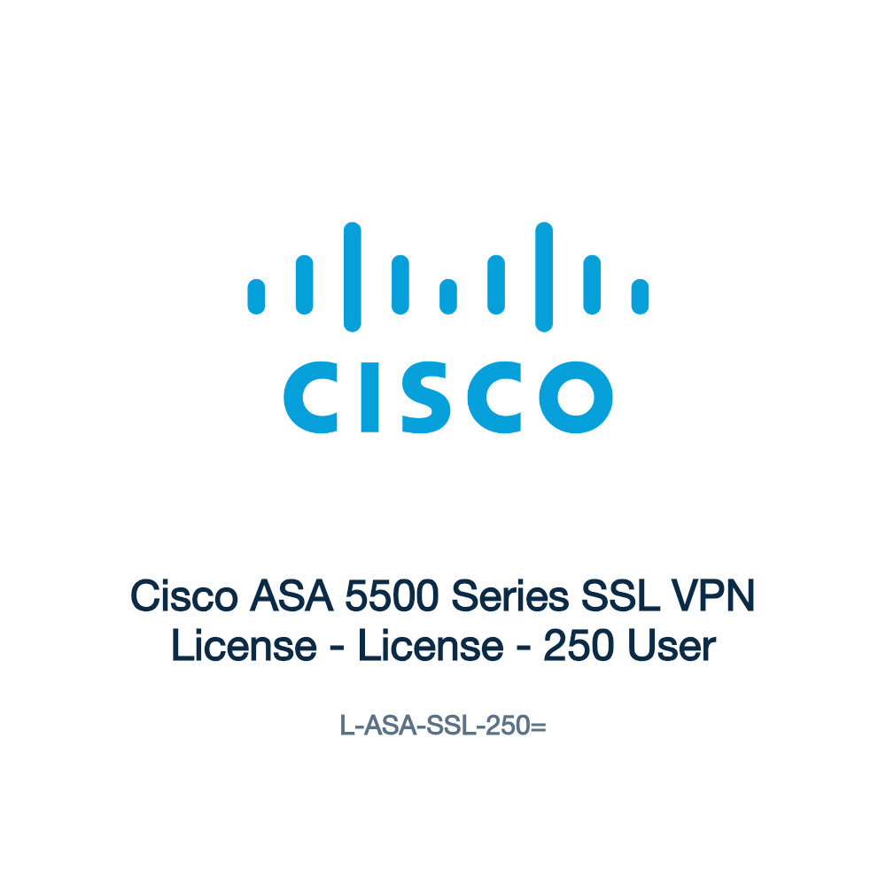 L-ASA-SSL-250=: Cisco ASA 5500 Series SSL VPN License