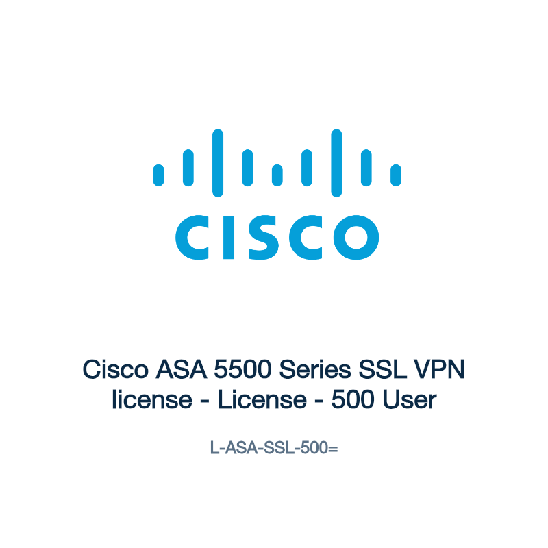 L-ASA-SSL-500=: Cisco ASA 5500 Series SSL VPN license