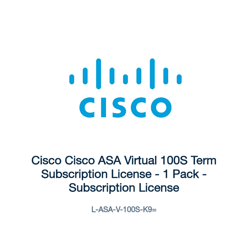 L-ASA-V-100S-K9=: Cisco Cisco ASA Virtual 100S Term Subscription License