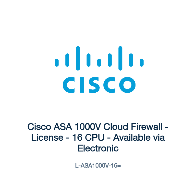 L-ASA1000V-16=: Cisco ASA 1000V Cloud Firewall