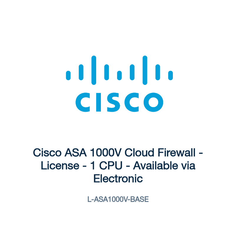 L-ASA1000V-BASE: Cisco ASA 1000V Cloud Firewall