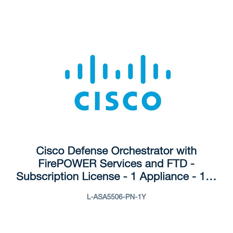 L-ASA5506-PN-1Y: Cisco Defense Orchestrator with FirePOWER Services and FTD