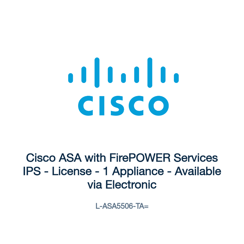 L-ASA5506-TA=: Cisco ASA with FirePOWER Services IPS