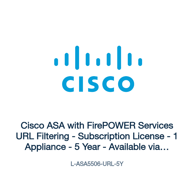 L-ASA5506-URL-5Y: Cisco ASA with FirePOWER Services URL Filtering