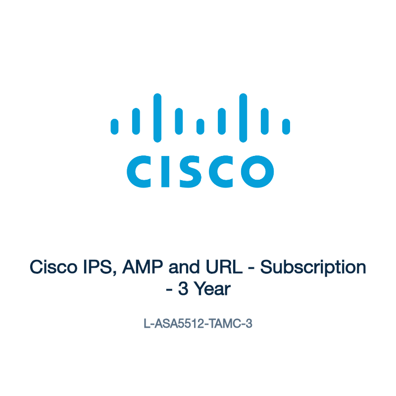 L-ASA5512-TAMC-3: Cisco IPS, AMP and URL