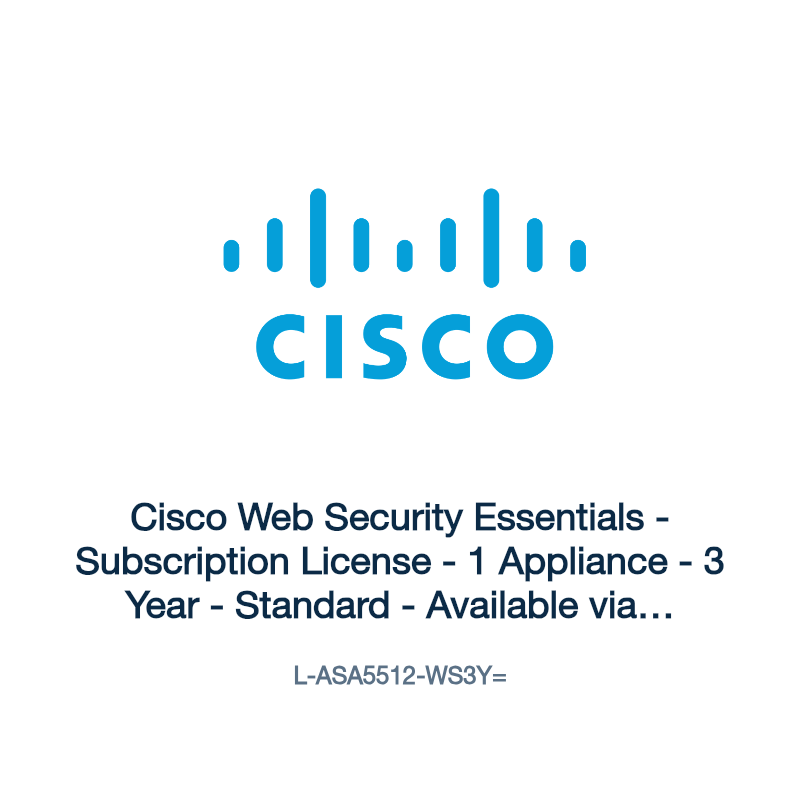 L-ASA5512-WS3Y=: Cisco Web Security Essentials