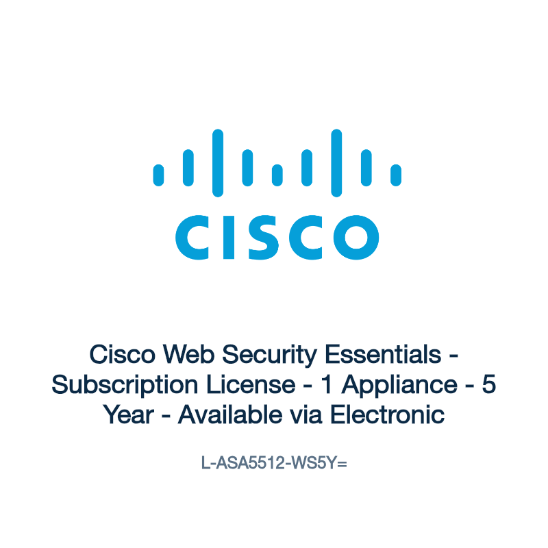 L-ASA5512-WS5Y=: Cisco Web Security Essentials