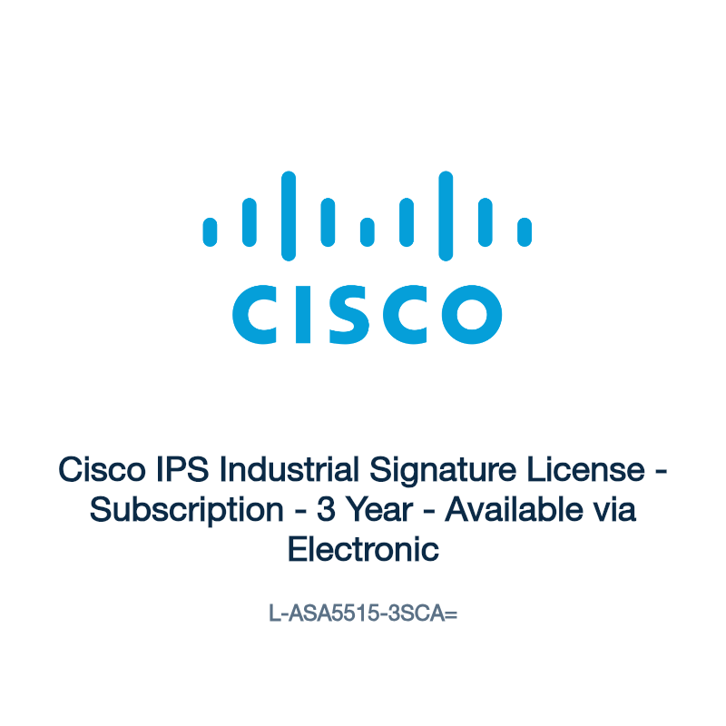 L-ASA5515-3SCA=: Cisco IPS Industrial Signature License