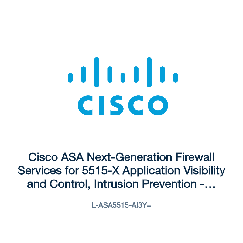 L-ASA5515-AI3Y=: Cisco ASA Next-Generation Firewall Services for 5515-X Application