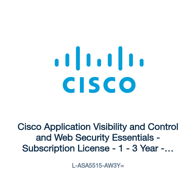 L-ASA5515-AW3Y=: Cisco Application Visibility and Control and Web Security Essentials