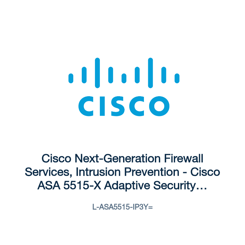 L-ASA5515-IP3Y=: Cisco Next-Generation Firewall Services, Intrusion Prevention