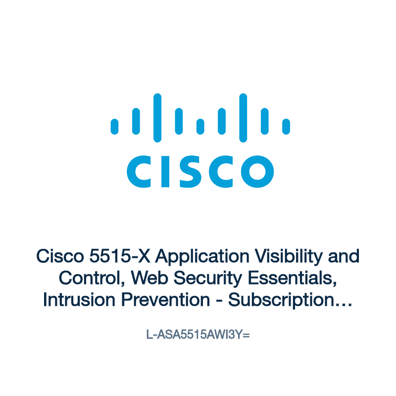 L-ASA5515AWI3Y=: Cisco 5515-X Application Visibility and Control, Web Security