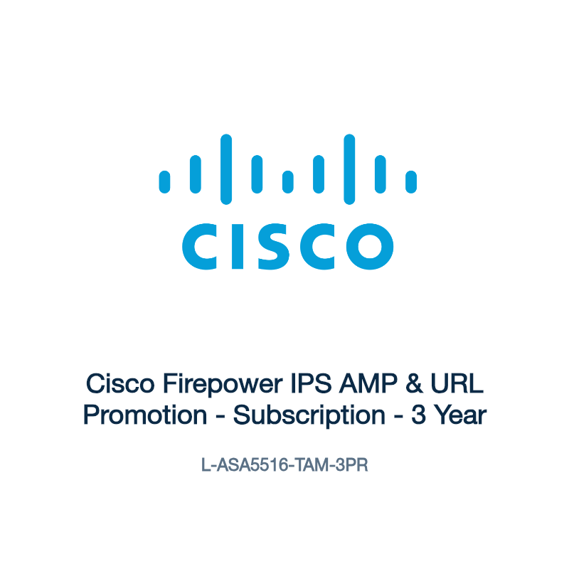 L-ASA5516-TAM-3PR: Cisco Firepower IPS AMP & URL Promotion
