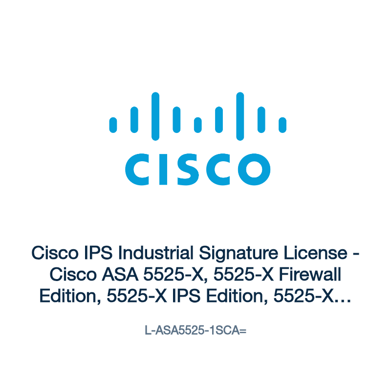 L-ASA5525-1SCA=: Cisco IPS Industrial Signature License