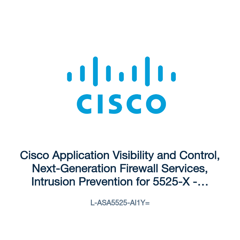 L-ASA5525-AI1Y=: Cisco Application Visibility and Control, Next-Generation Firewall