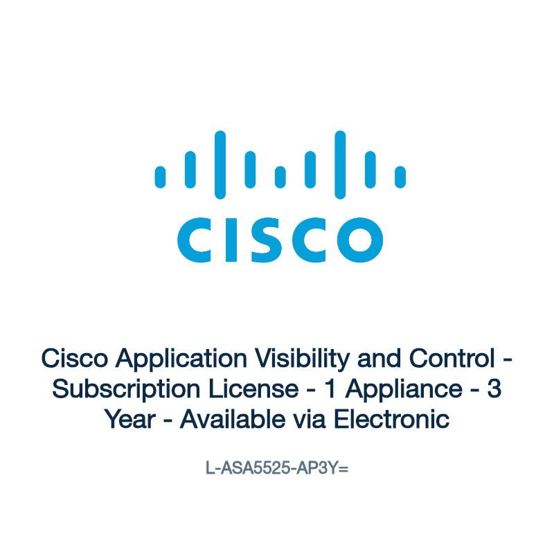 L-ASA5525-AP3Y=: Cisco Application Visibility and Control