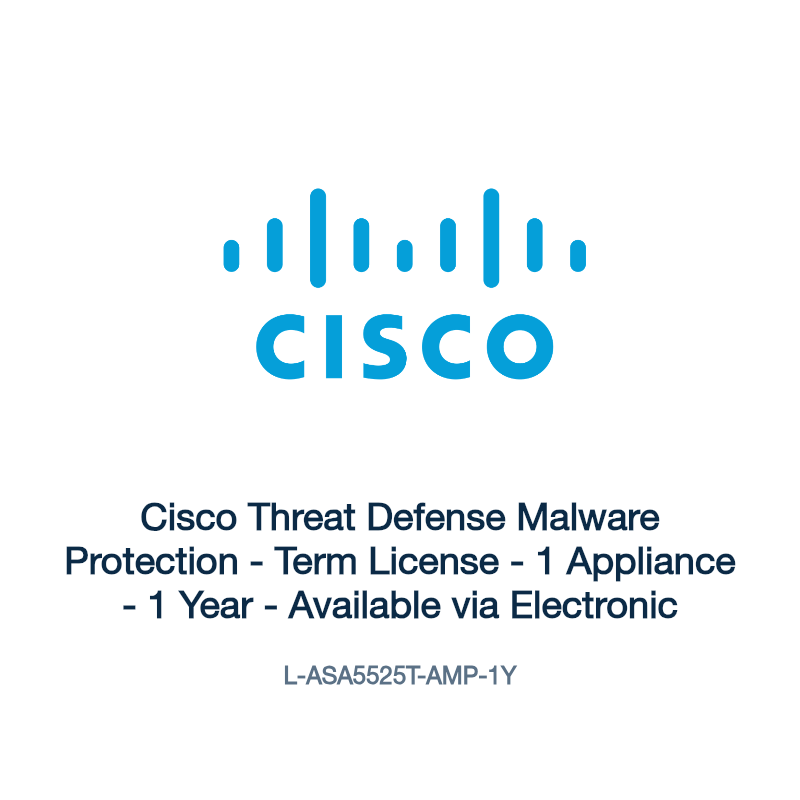 L-ASA5525T-AMP-1Y: Cisco Threat Defense Malware Protection