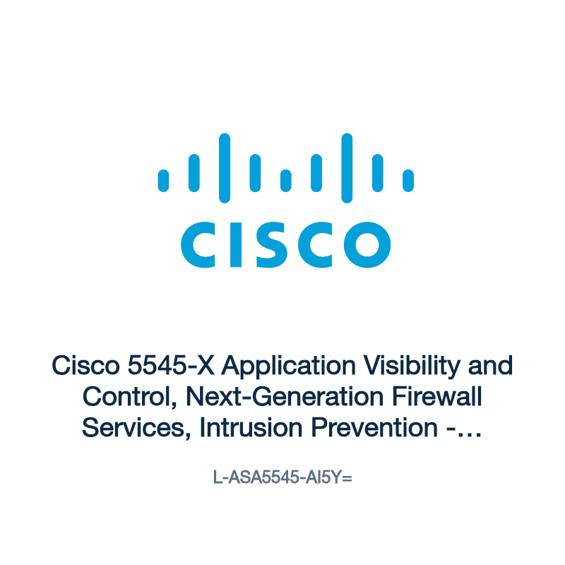 L-ASA5545-AI5Y=: Cisco 5545-X Application Visibility and Control, Next-Generation