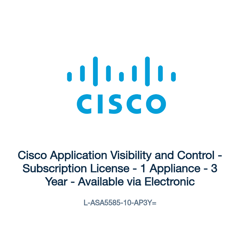 L-ASA5585-10-AP3Y=: Cisco Application Visibility and Control