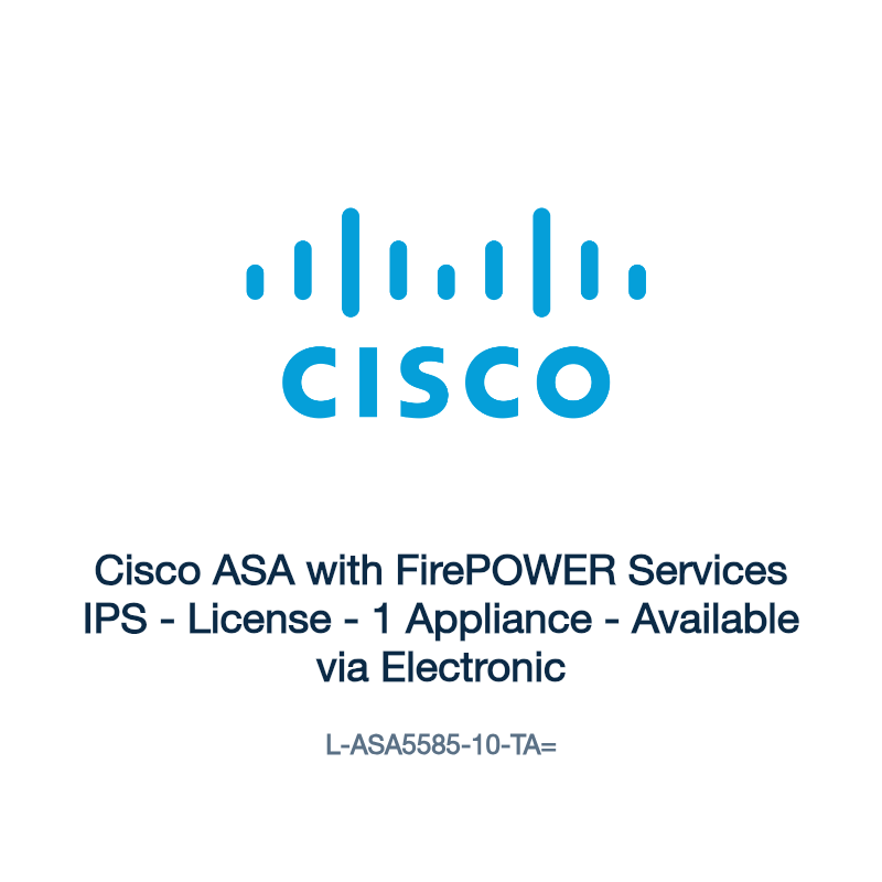 L-ASA5585-10-TA=: Cisco ASA with FirePOWER Services IPS