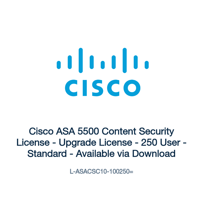 L-ASACSC10-100250=: Cisco ASA 5500 Content Security License