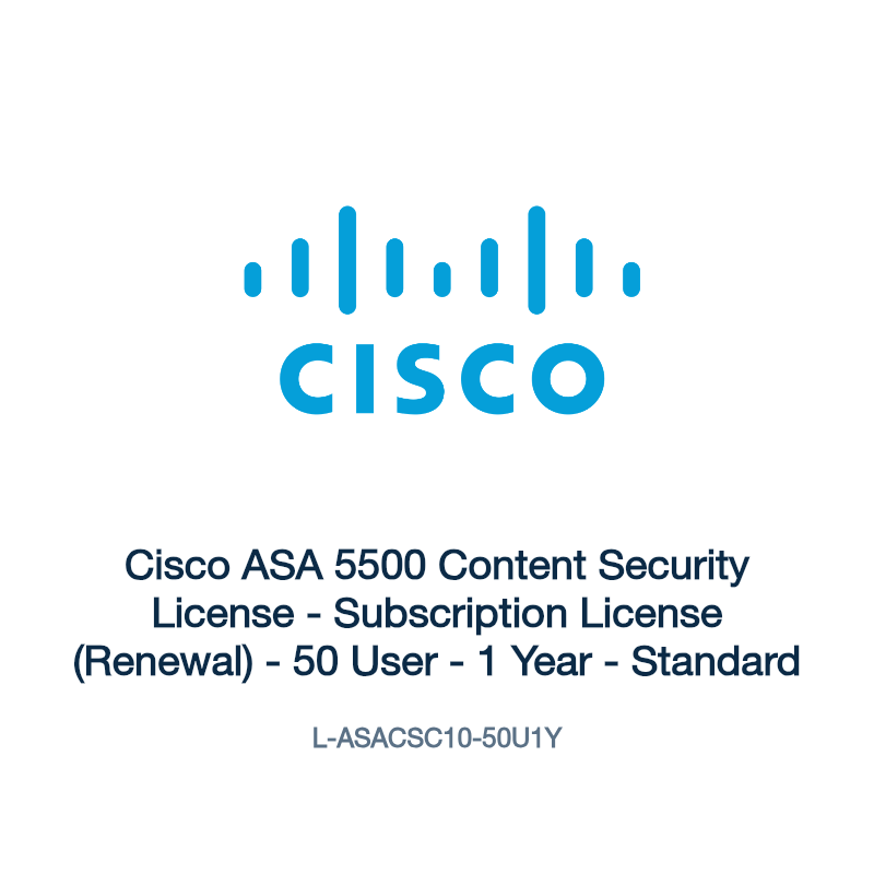 L-ASACSC10-50U1Y: Cisco ASA 5500 Content Security License