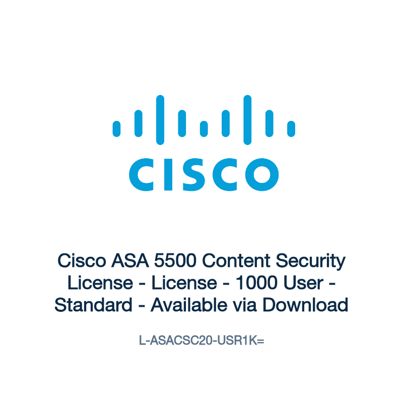 L-ASACSC20-USR1K=: Cisco ASA 5500 Content Security License