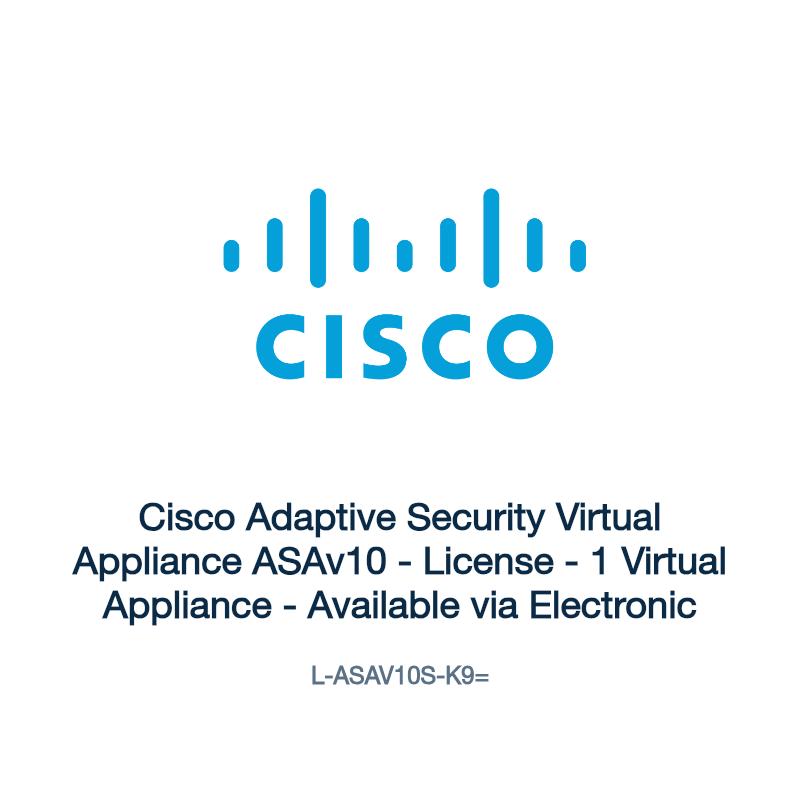 L-ASAV10S-K9=: Cisco Adaptive Security Virtual Appliance ASAv10