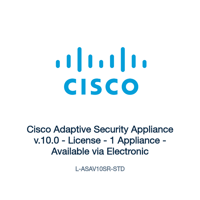 L-ASAV10SR-STD: Cisco Adaptive Security Appliance v.10.0