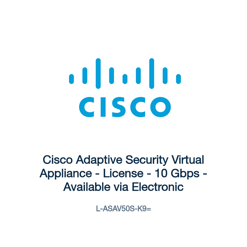 L-ASAV50S-K9=: Cisco Adaptive Security Virtual Appliance