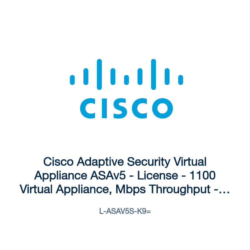 L-ASAV5S-K9=: Cisco Adaptive Security Virtual Appliance ASAv5