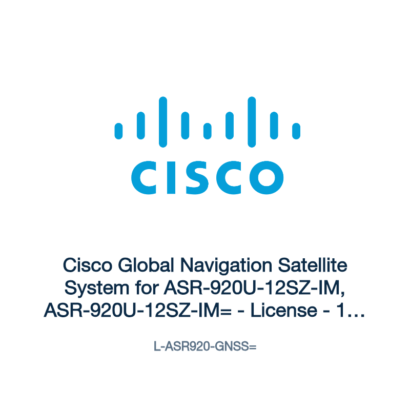 L-ASR920-GNSS=: Cisco Global Navigation Satellite System for ASR-920U-12SZ-IM