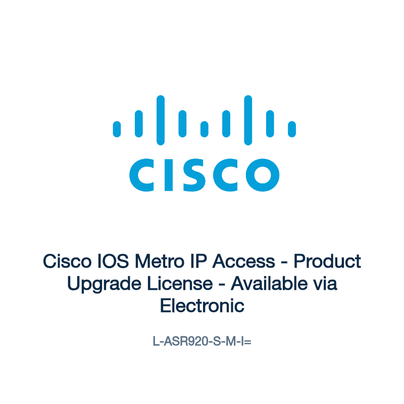 L-ASR920-S-M-I=: Cisco IOS Metro IP Access