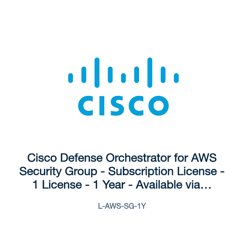 L-AWS-SG-1Y: Cisco Defense Orchestrator for AWS Security Group