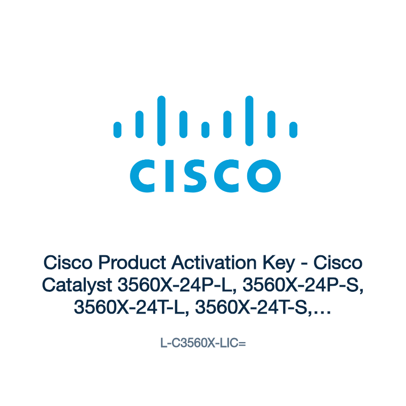 L-C3560X-LIC=: Cisco Product Activation Key