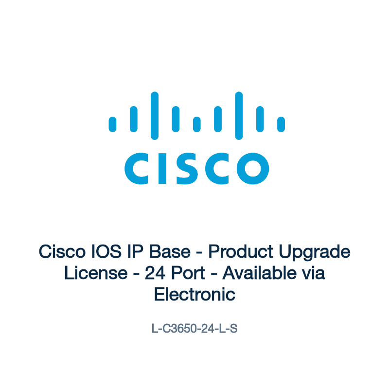 L-C3650-24-L-S: Cisco IOS IP Base