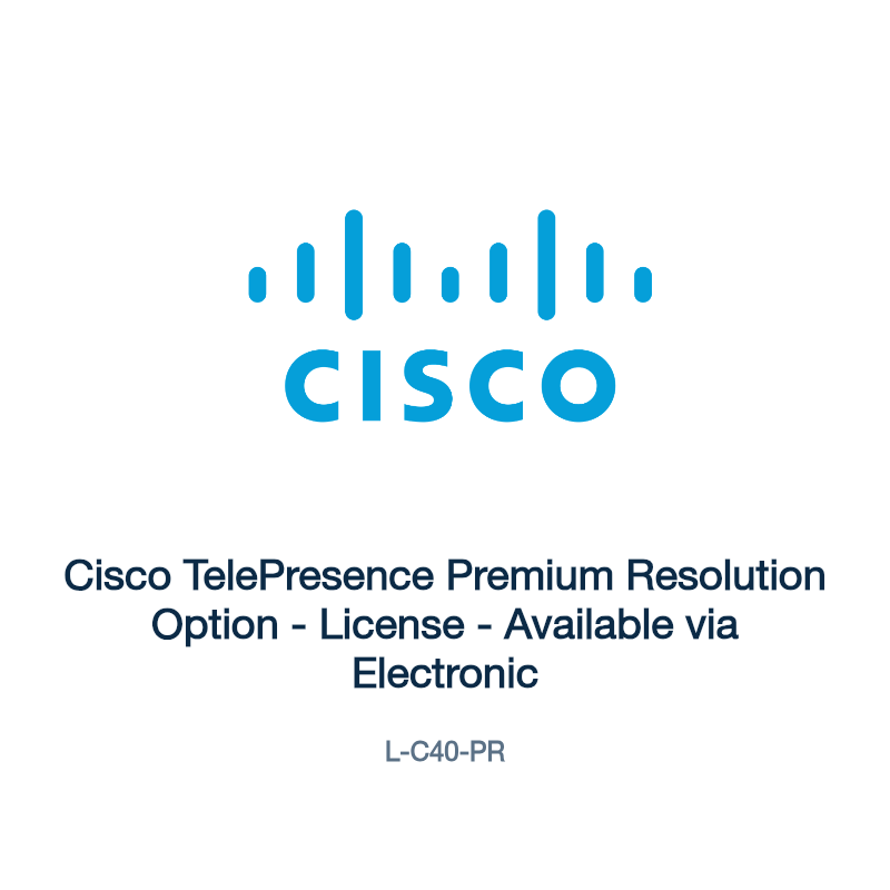L-C40-PR: Cisco TelePresence Premium Resolution Option