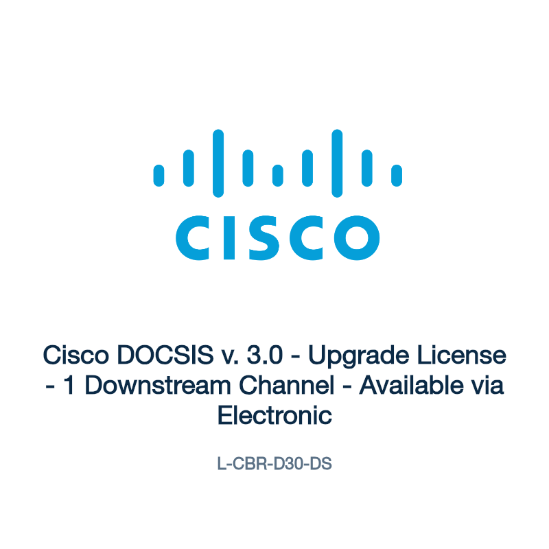 L-CBR-D30-DS: Cisco DOCSIS v. 3.0