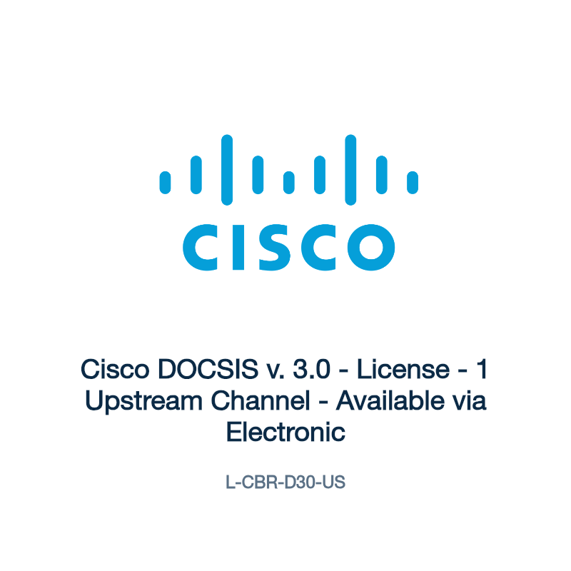L-CBR-D30-US: Cisco DOCSIS v. 3.0