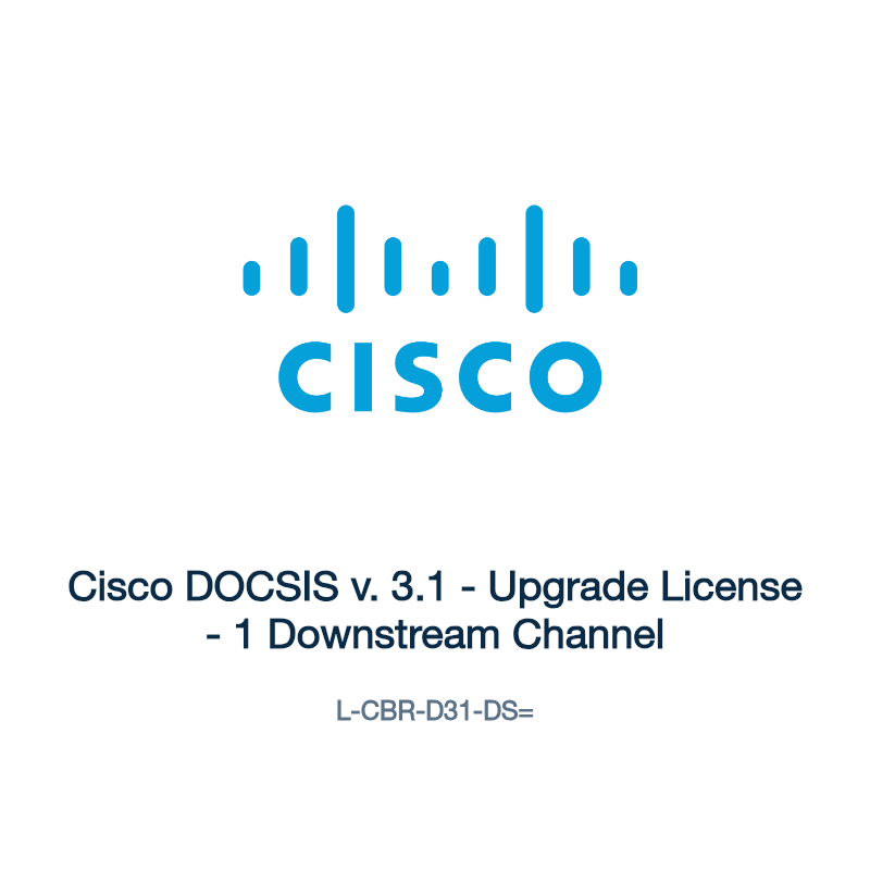 L-CBR-D31-DS=: Cisco DOCSIS v. 3.1